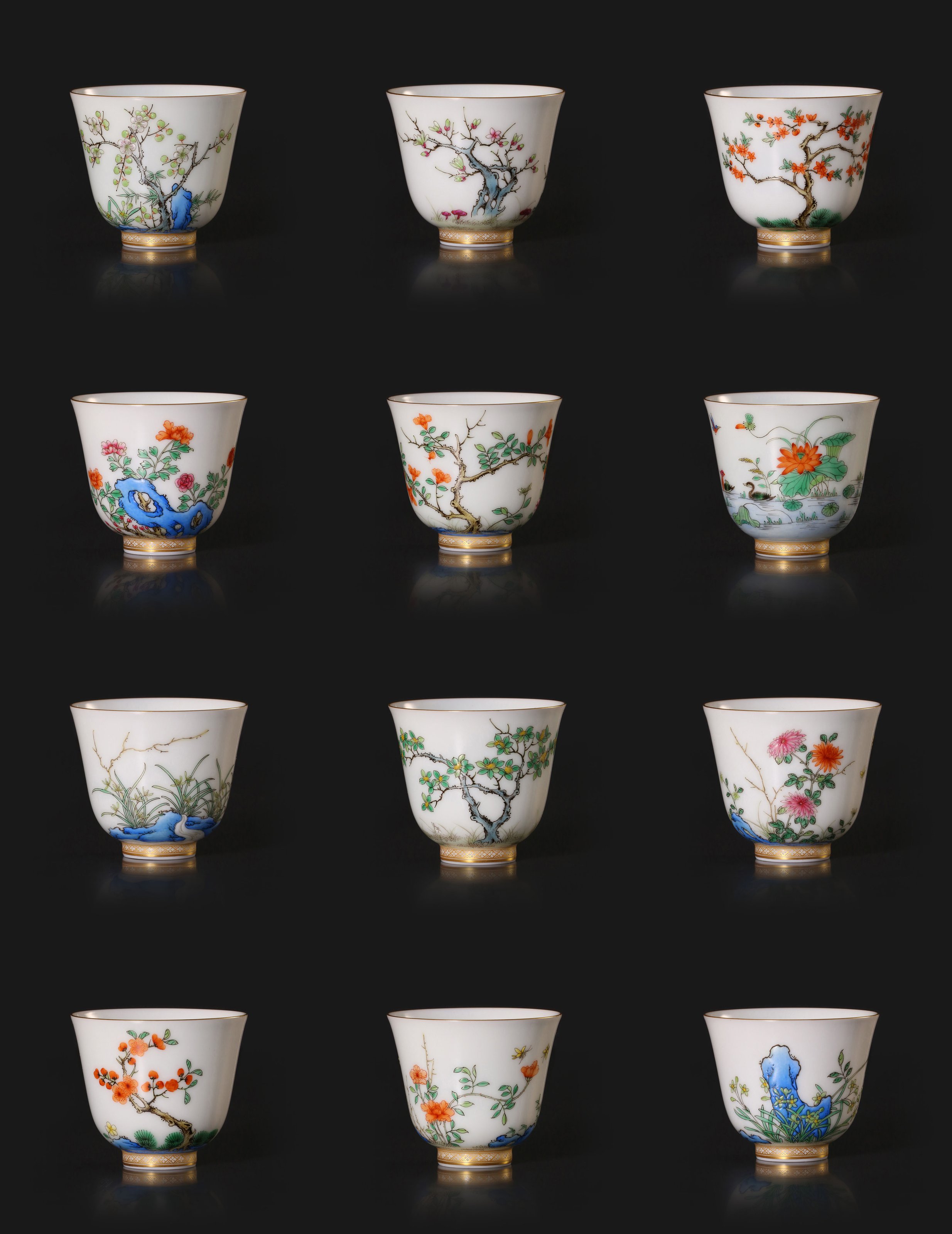 康熙十二花神杯– 大雅堂非遗大雅堂司茶雅物