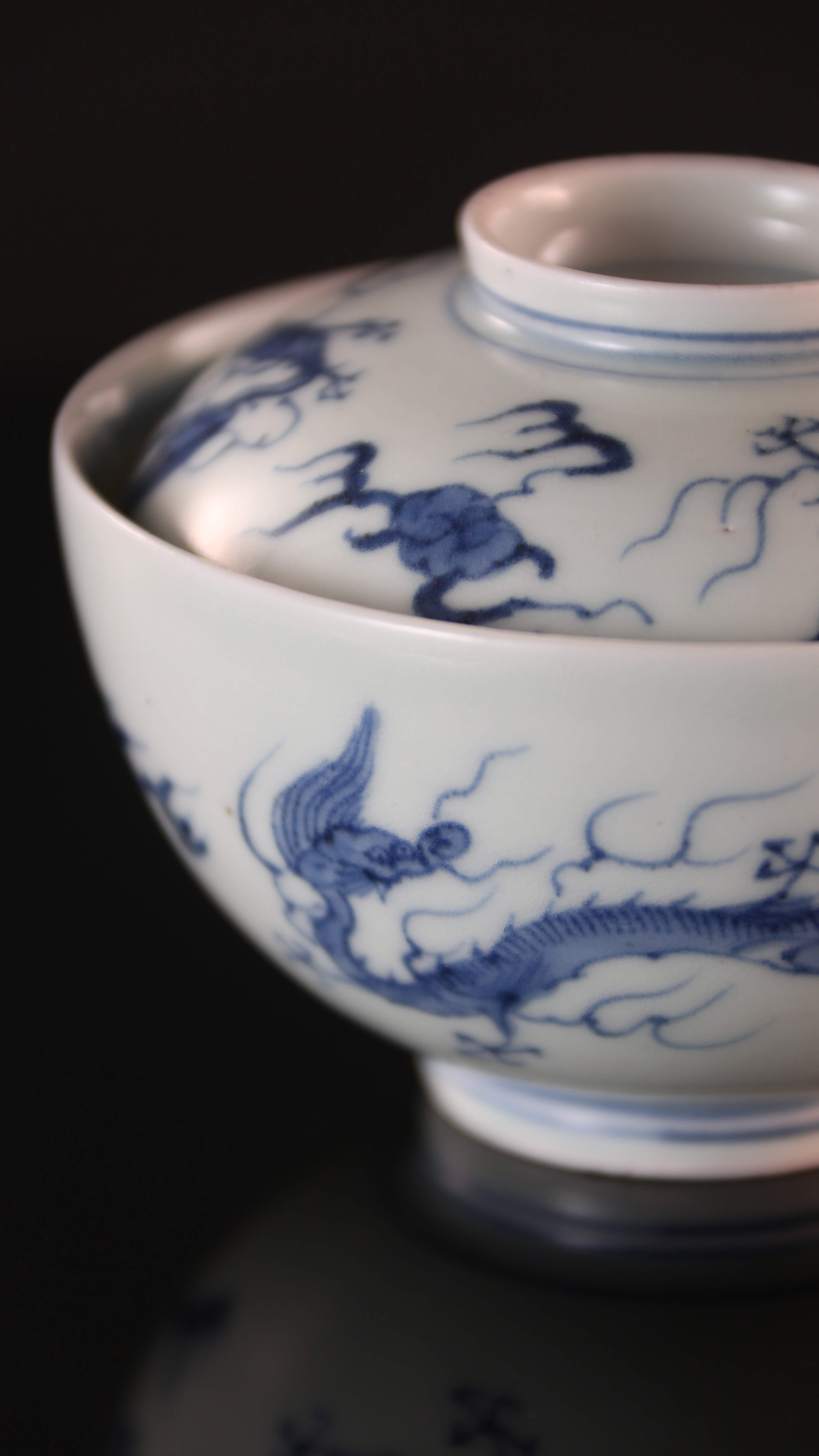 日本伊万里龙纹盖碗（盖物） – 大雅堂非遗大雅堂司茶雅物
