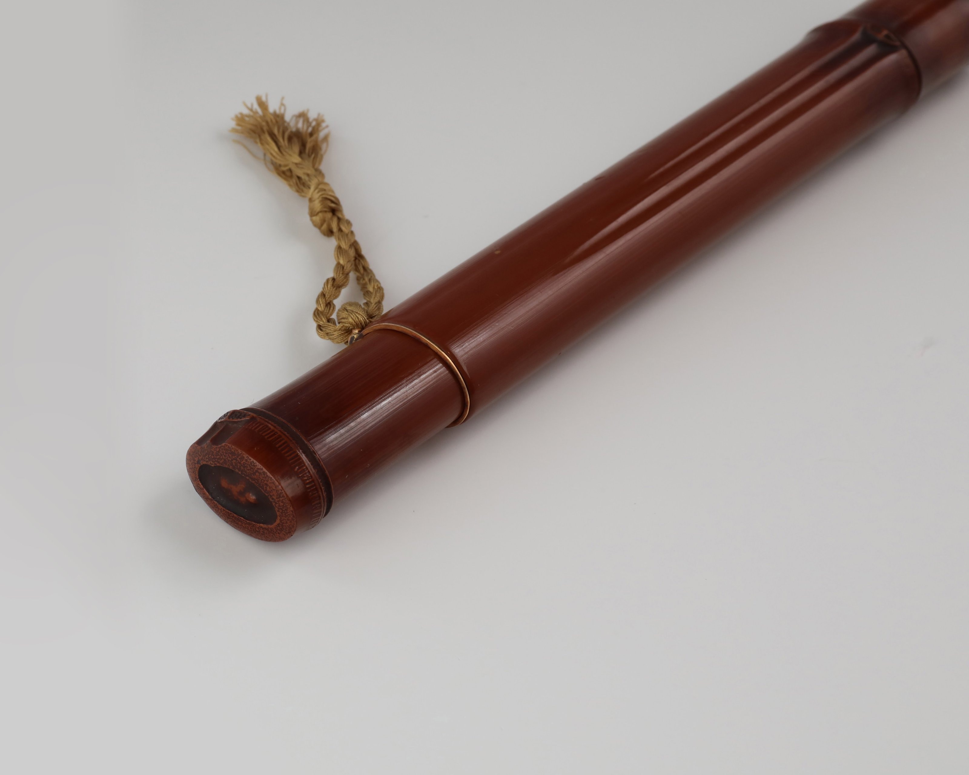 【 木彫漆塗茄子香筒 】　　最上手品　　蔵出　　I1105I Kano Jigoro / Calligraphy | 古美術瀬戸